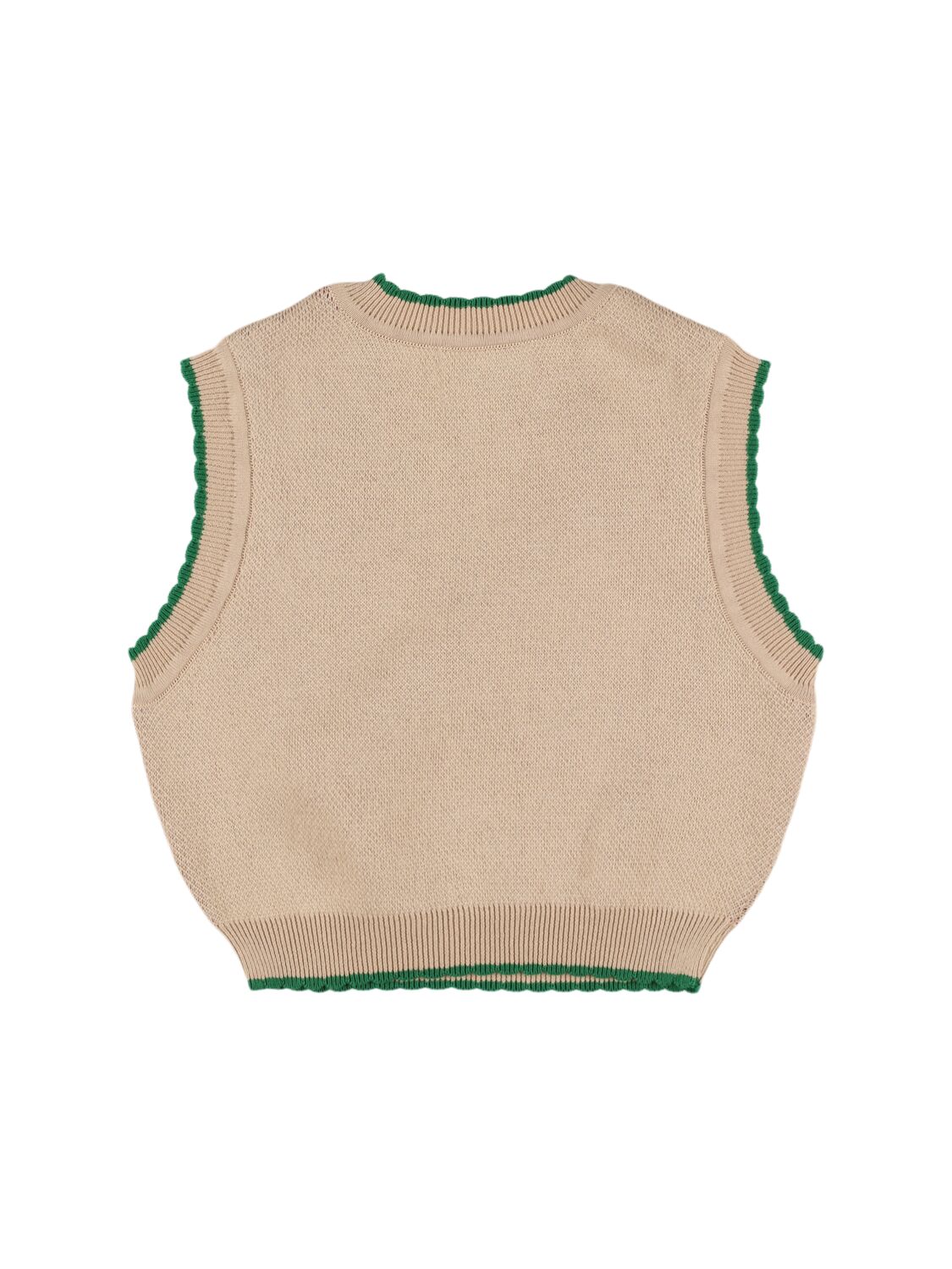 Shop Bobo Choses Organic Cotton Knit Vest In 白色/多色