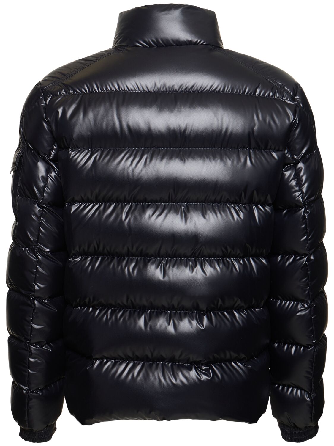 Shop Moncler Lule Short Tech Down Jacket In Blue