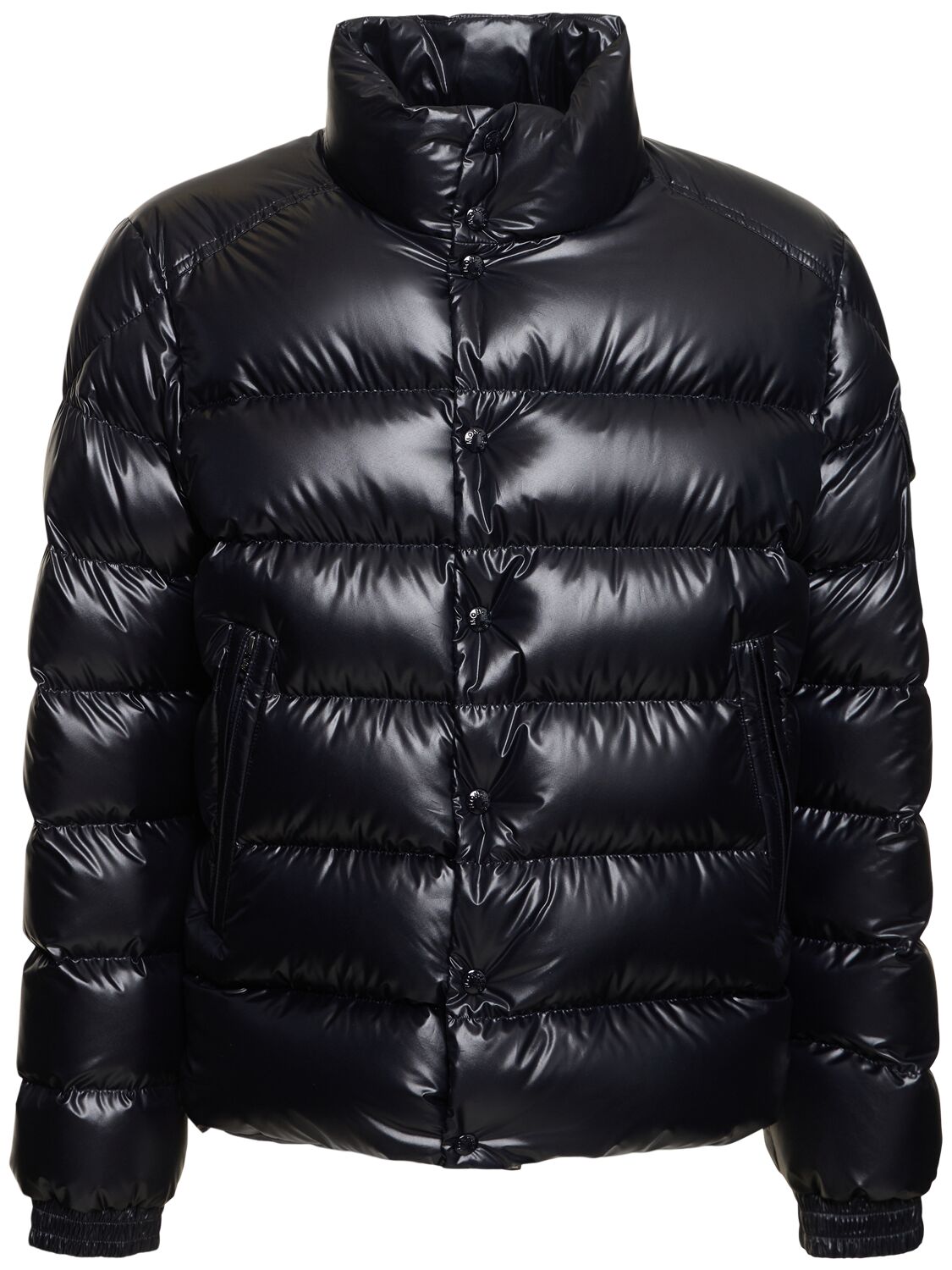 Shop Moncler Lule Short Tech Down Jacket In Blue