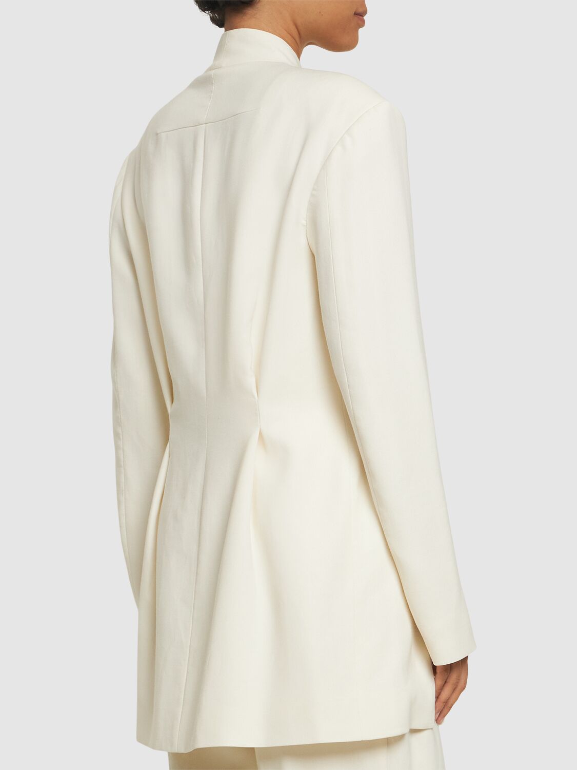 Shop Tove Aldar Wool Blend Blazer In Ivory