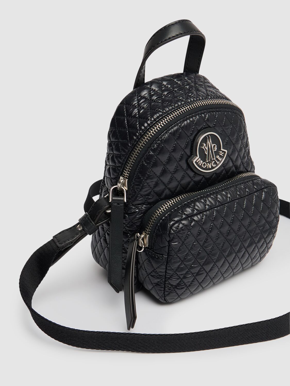 Shop Moncler Small Kilia Nylon Crossbody Bag In Black