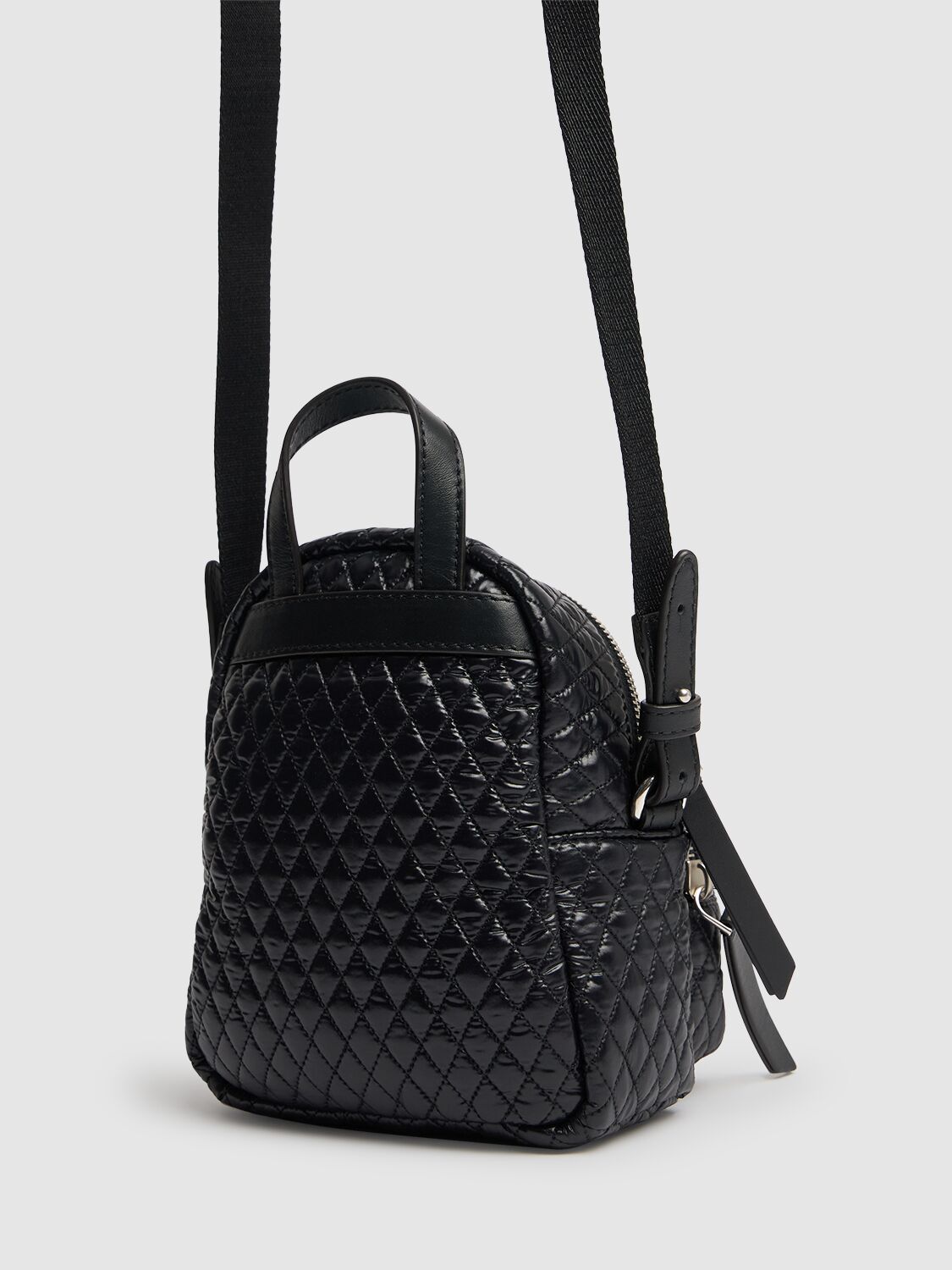 Shop Moncler Small Kilia Nylon Crossbody Bag In Black