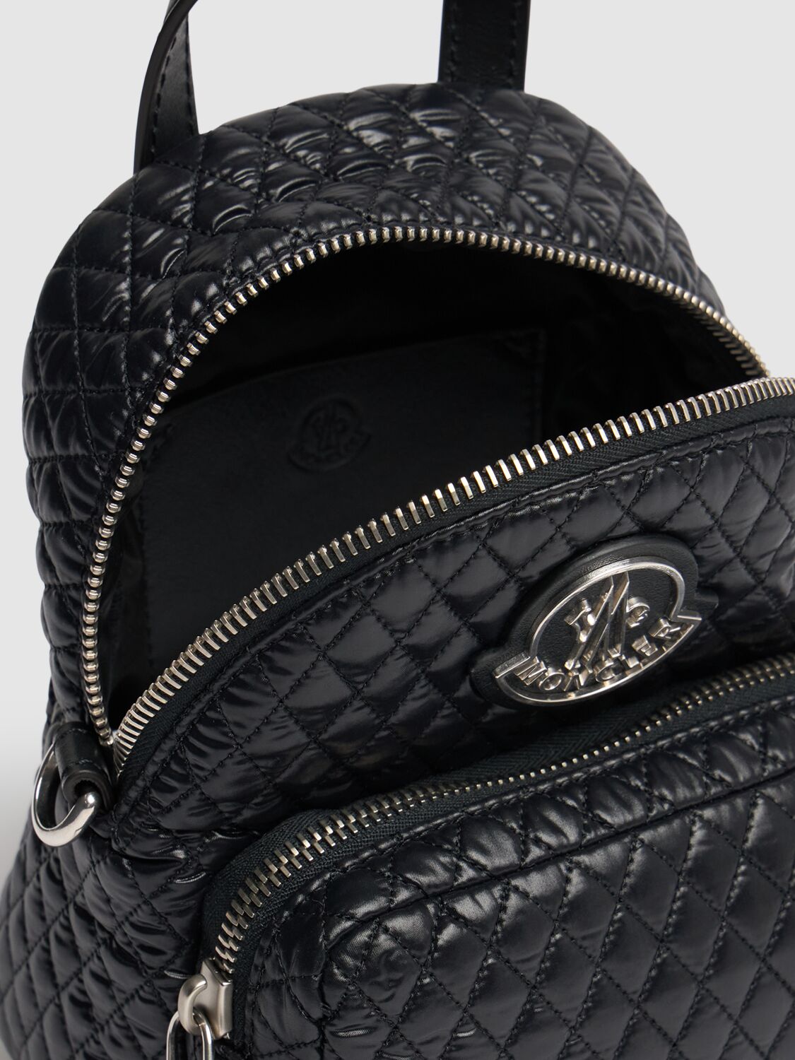 Shop Moncler Small Kilia Nylon Crossbody Bag In Black