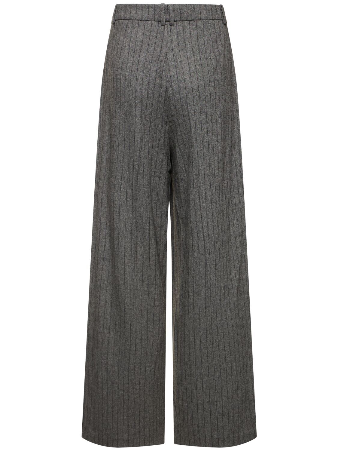 Shop The Garment Tilda Tailored Wool Blend Wide Pants In Grey/black