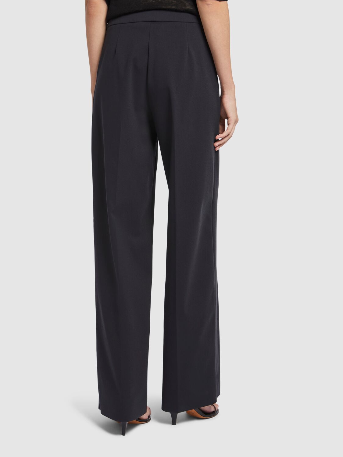 Max Mara Orche Straight-leg Tailored Pants In Black