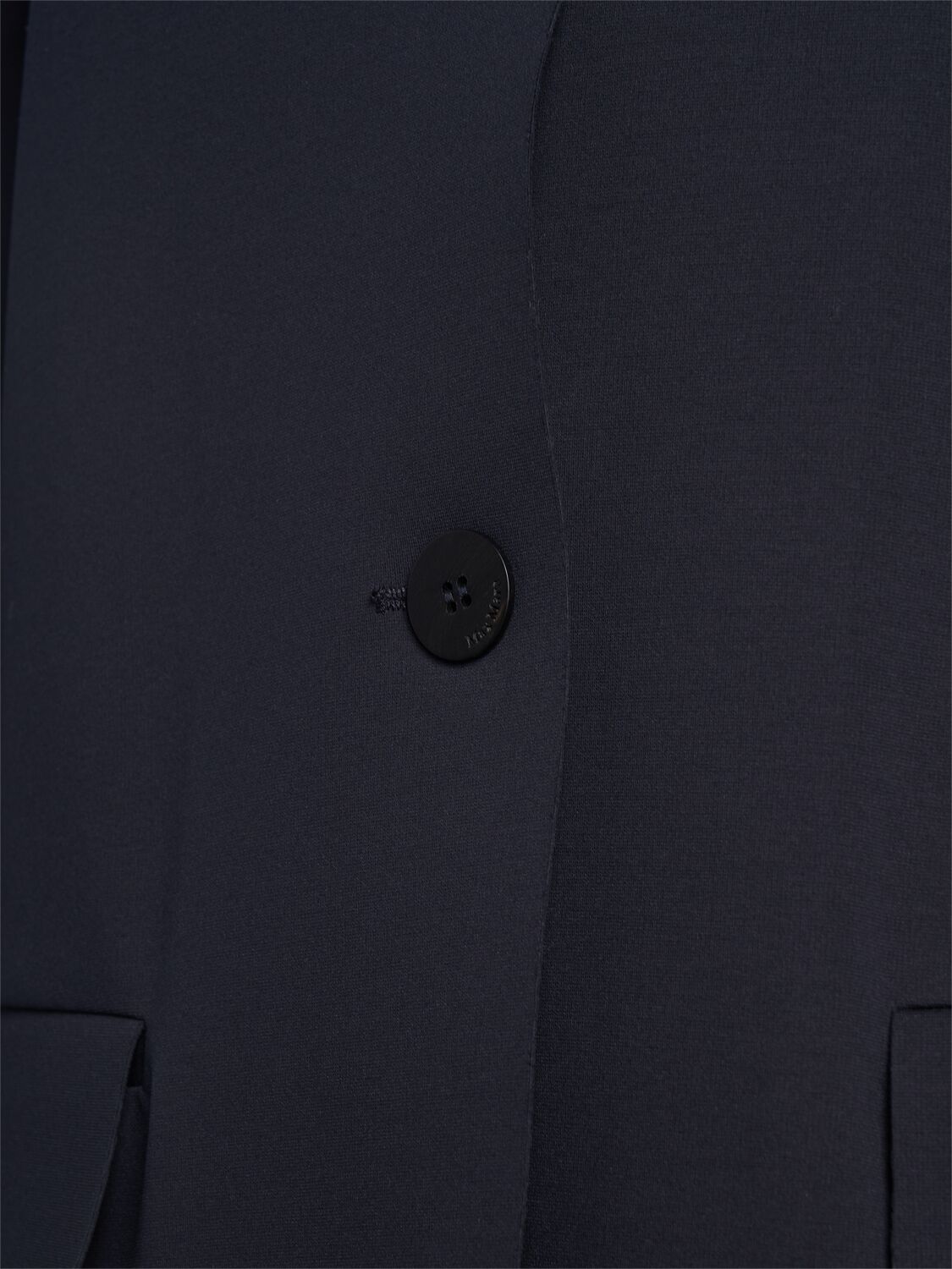 Max Mara Lesena Tech Jersey Blazer In Black