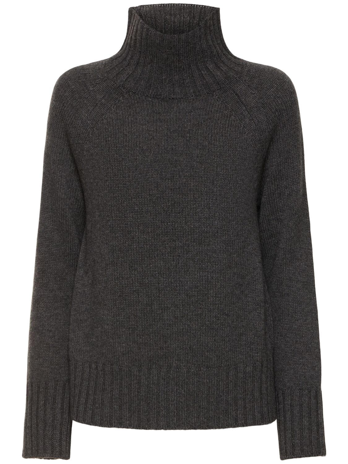 Shop 's Max Mara Mantova Knit Turtleneck Sweater In Grey