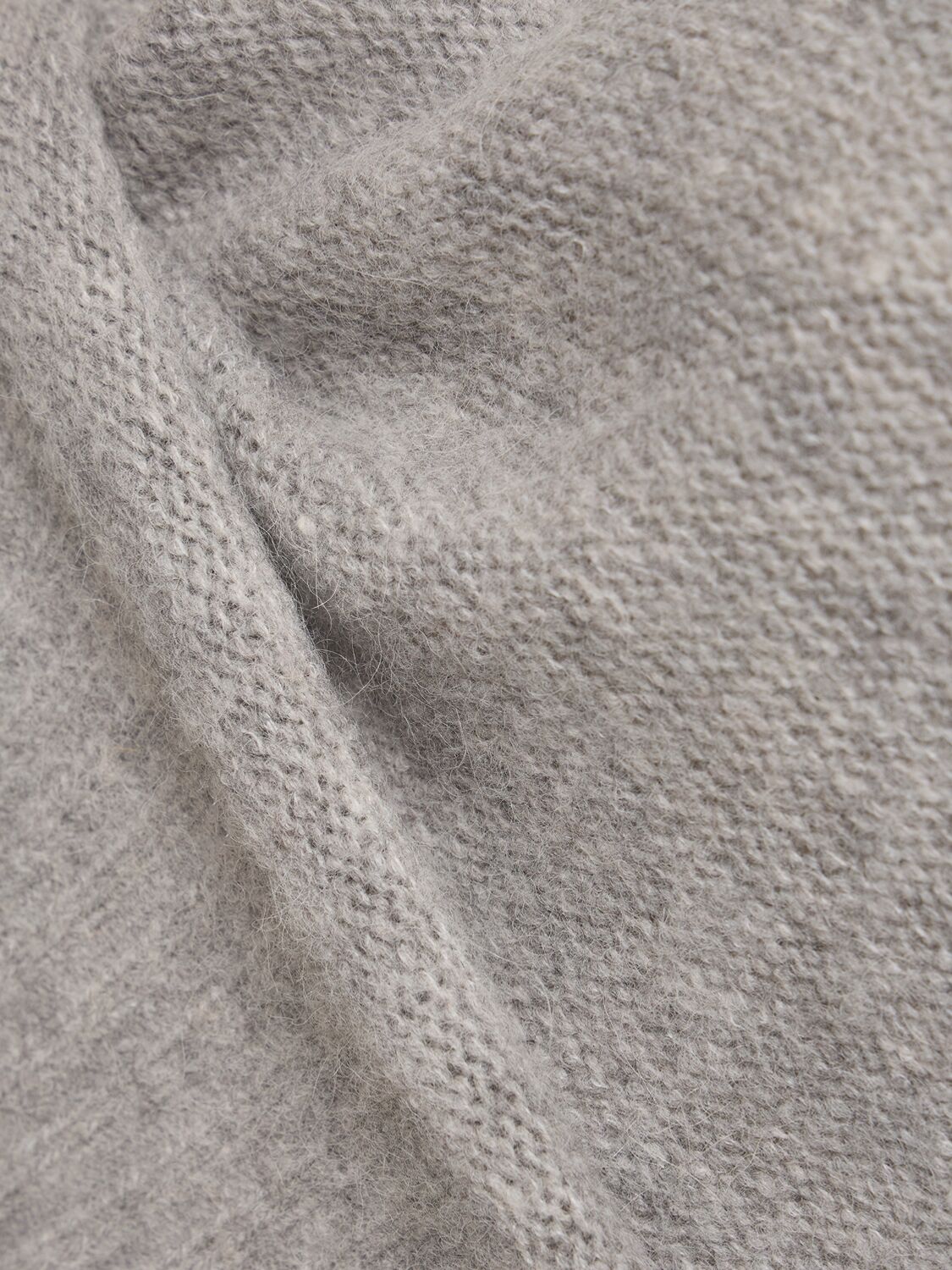 Shop The Garment Margrethe Slit Alpaca Blend Knit Sweater In Grey