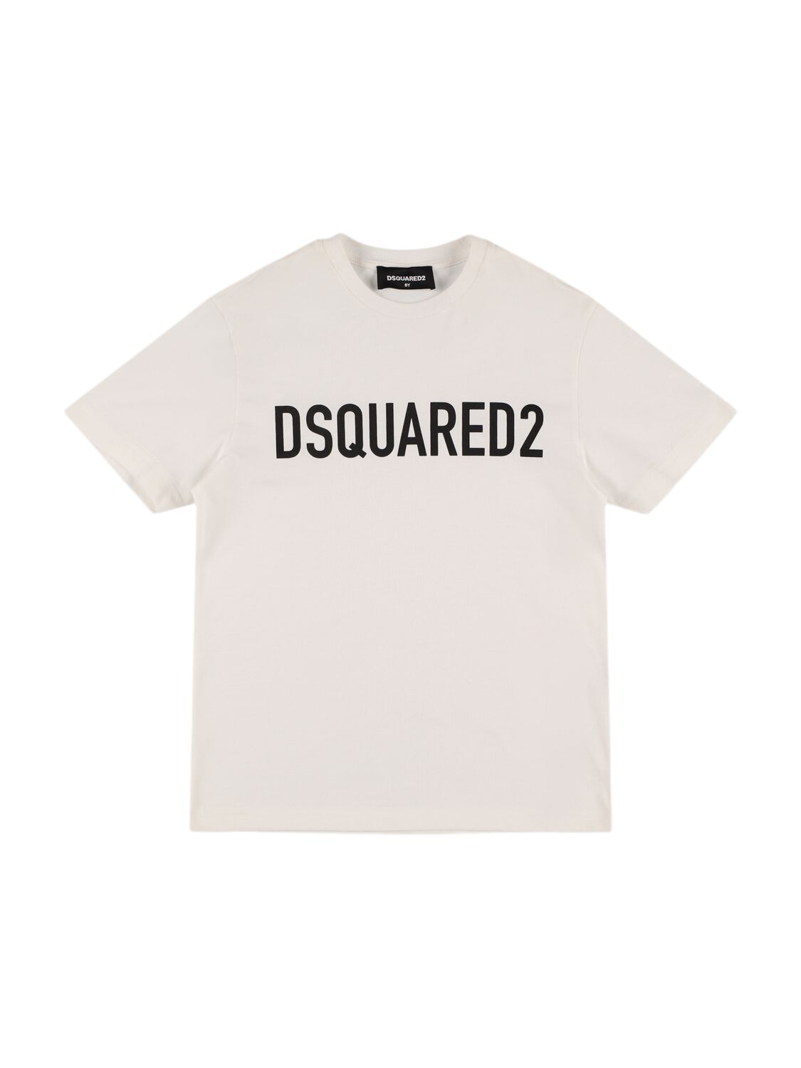 Dsquared2 Printed Cotton Jersey T-shirt In White