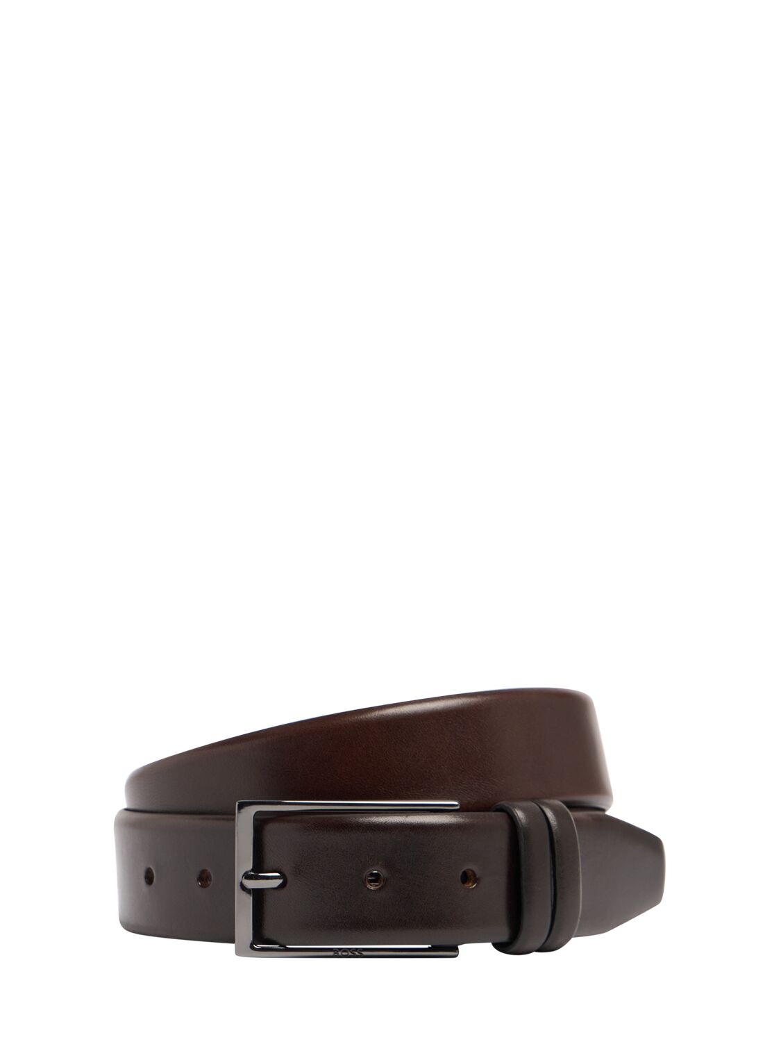 Hugo Boss Carmello Leather Belt In Brown