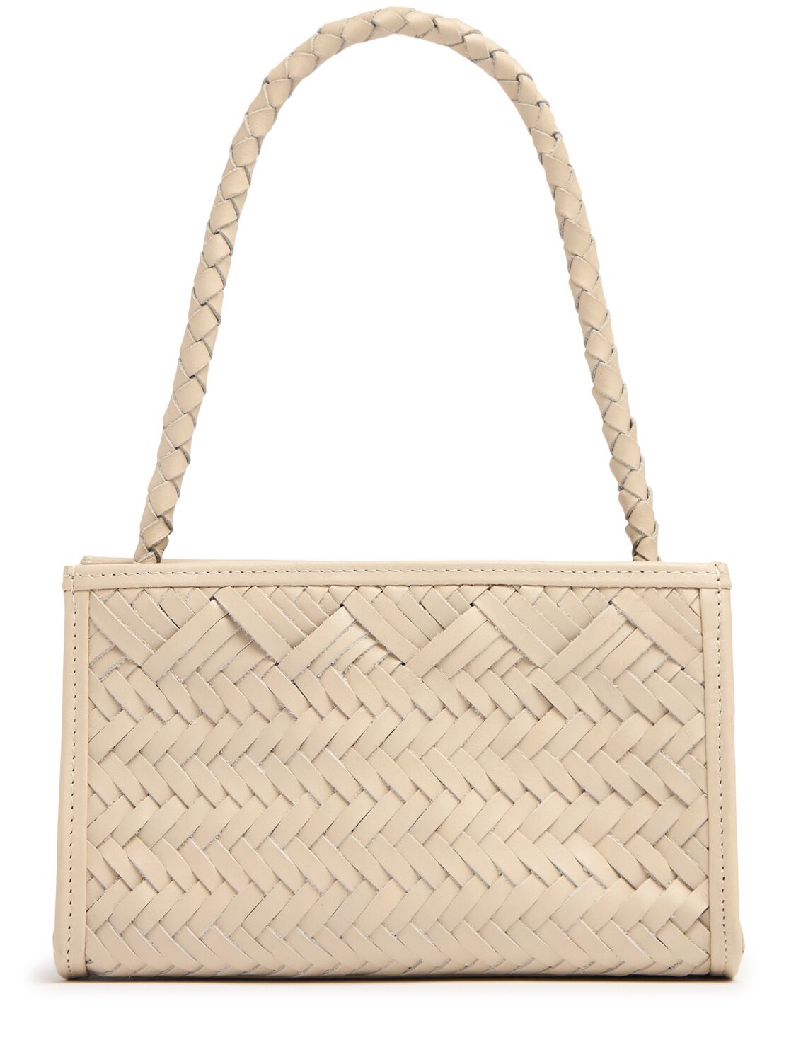 Bembien Eliza Leather Top Handle Bag In Cream