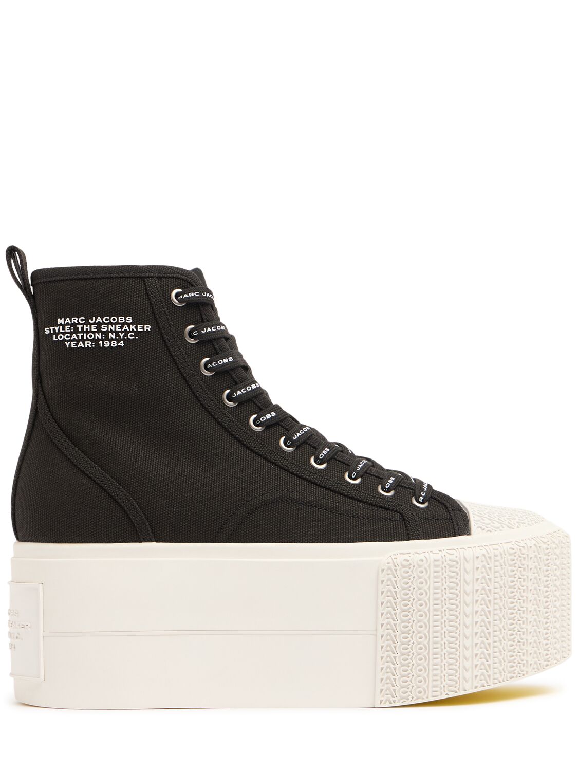 Marc Jacobs 80mm The High Top Platform Sneakers In Black