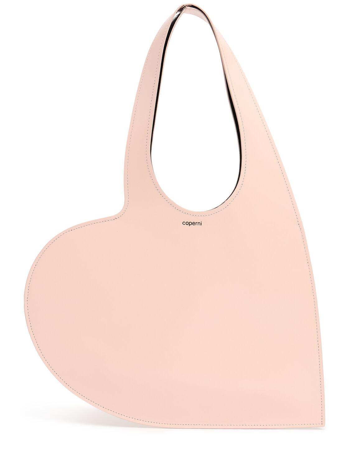 Coperni Mini Heart Leather Shoulder Bag In Pink