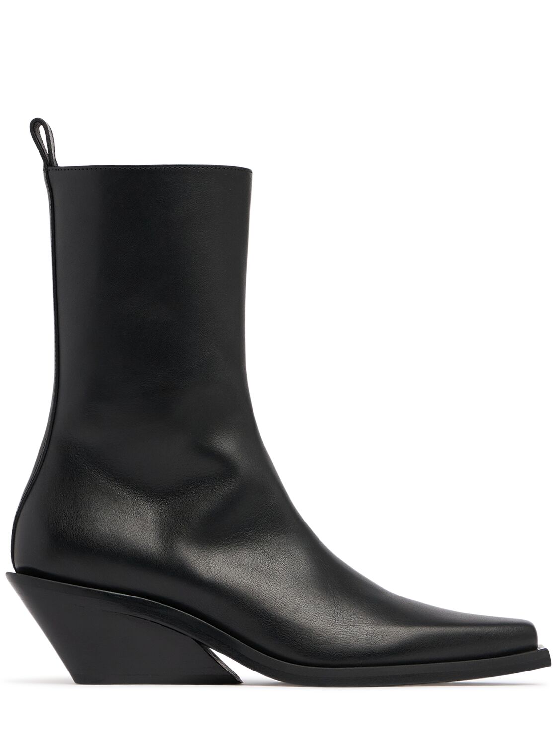 60mm Vesper Leather Ankle Boots