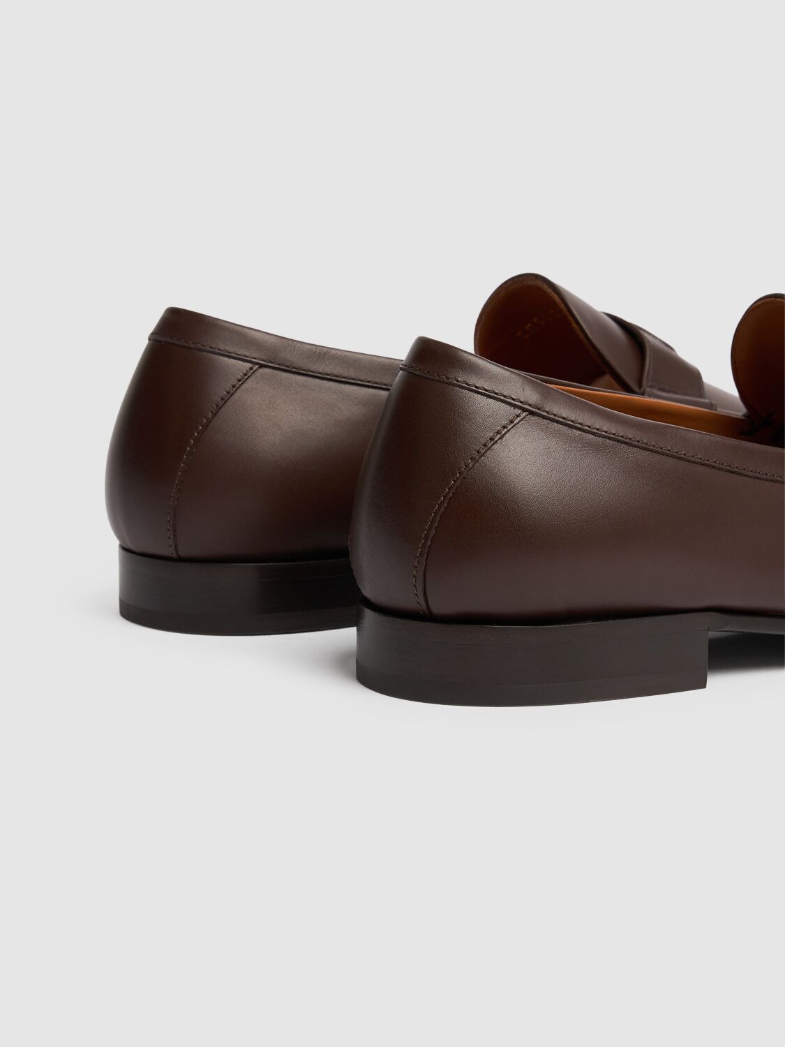 Shop Valentino Vlogo Signature Leather Loafers In Fondant