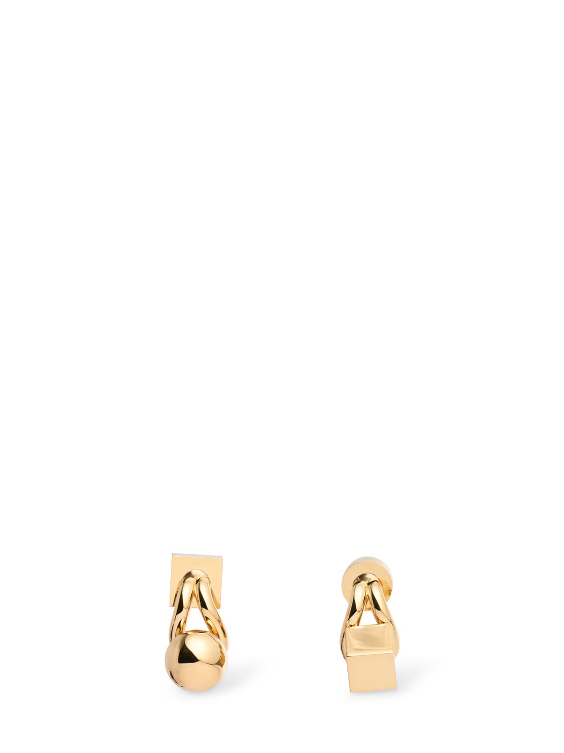 Jacquemus Les Puces Nodo Stud Earrings In Gold