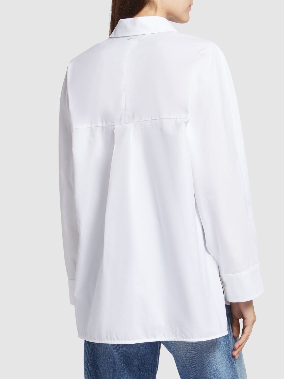 Shop 's Max Mara Conero Cotton Oxford Shirt In White