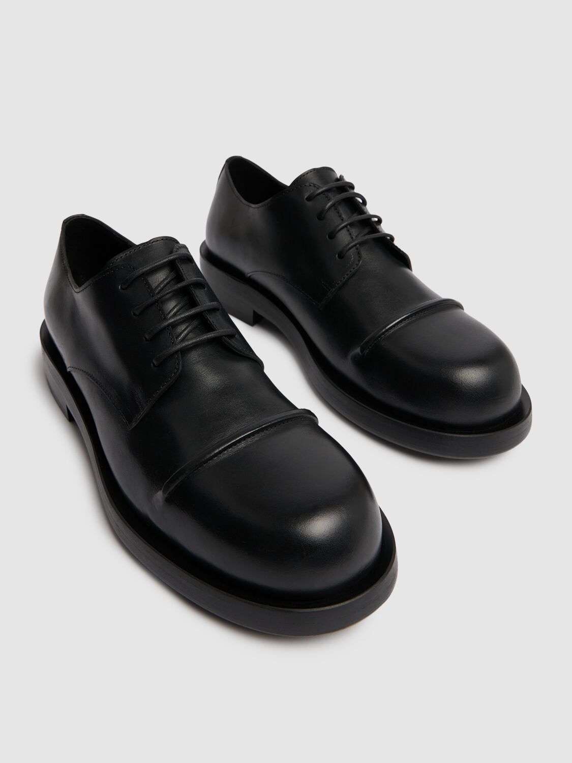 Shop Ann Demeulemeester 35mm Dex Leather Lace-up Shoes In Black