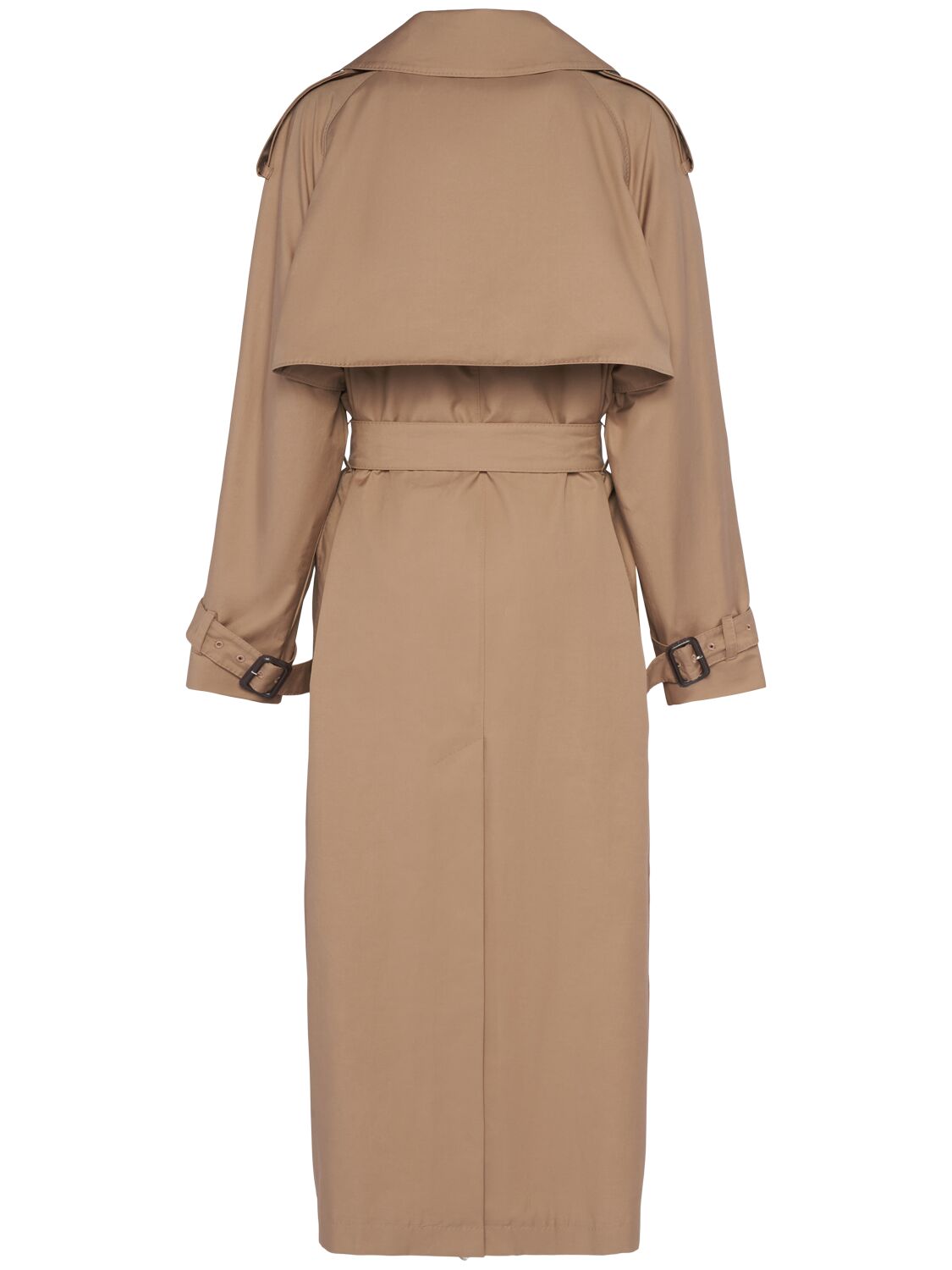 Shop Max Mara Otello Twill Trench Coat In Camel