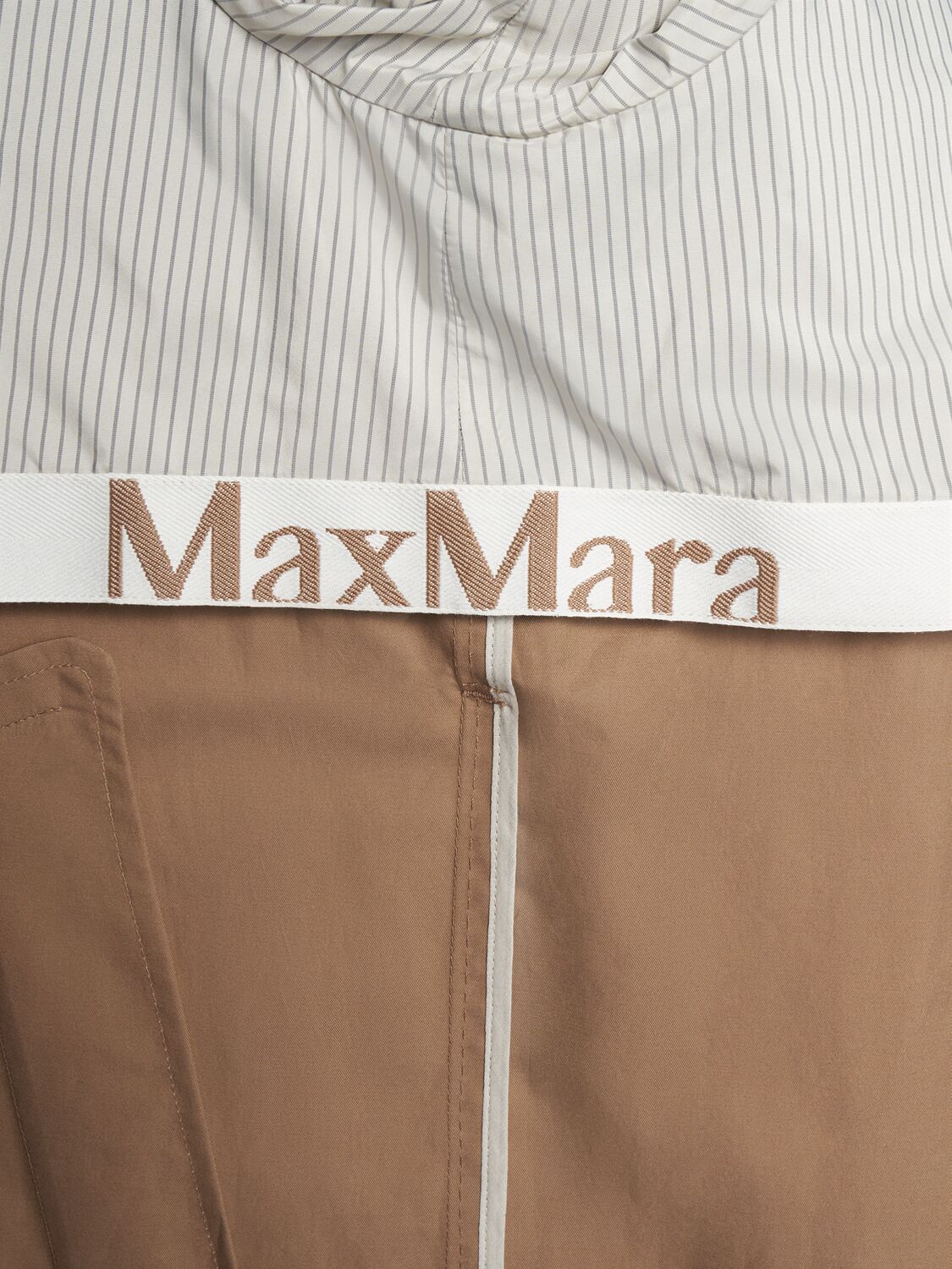 Shop Max Mara Otello Twill Trench Coat In Camel