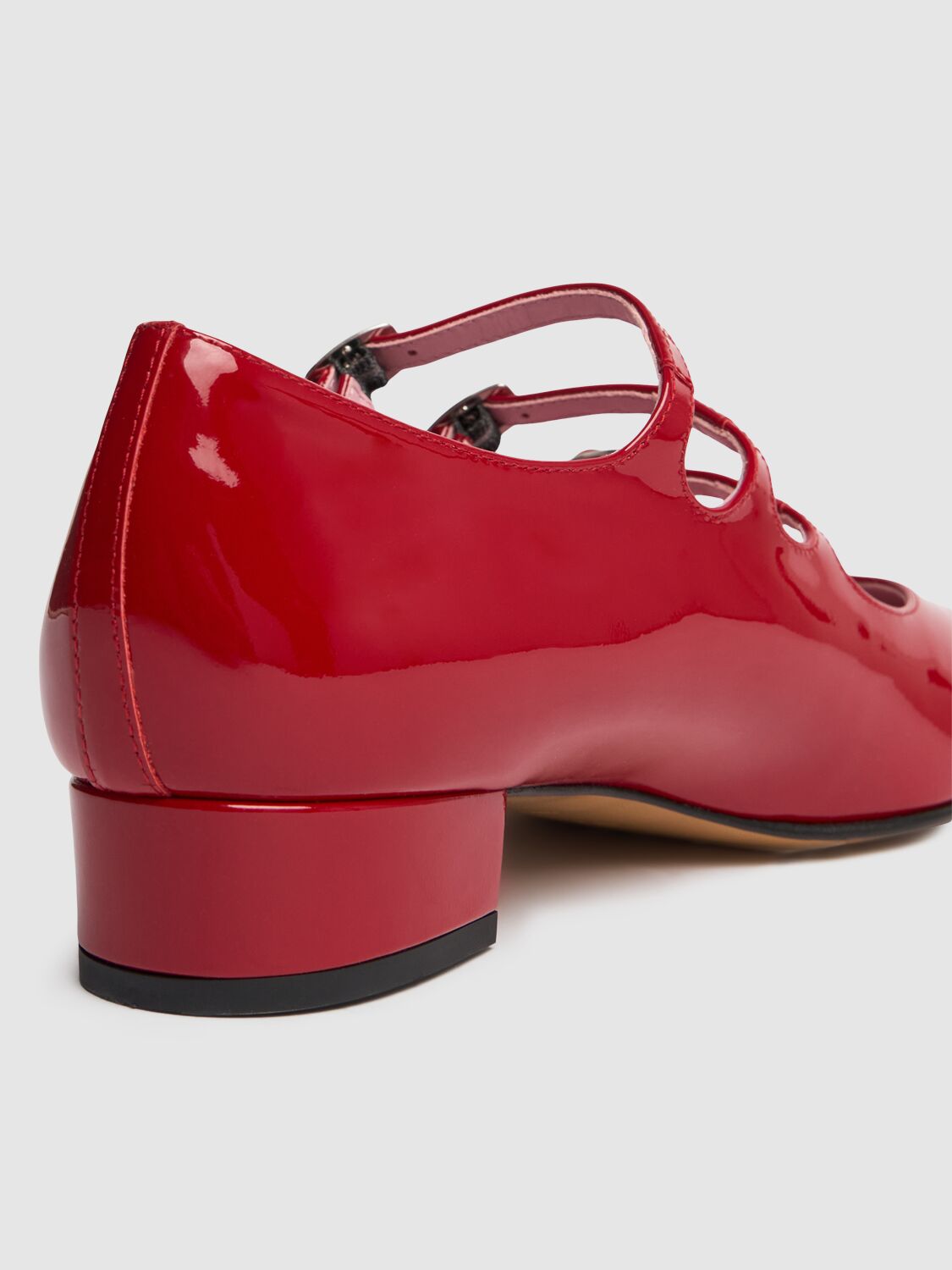 Shop Carel 20mm Ariana Patent Leather Pumps In Red Patent Leat