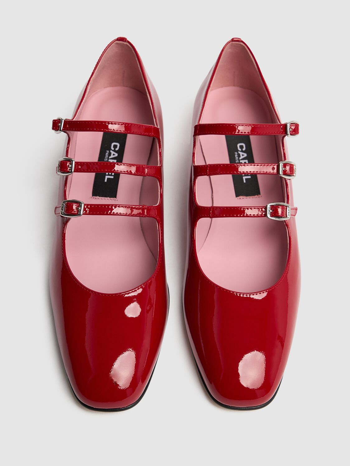 Shop Carel 20mm Ariana Patent Leather Pumps In Red Patent Leat