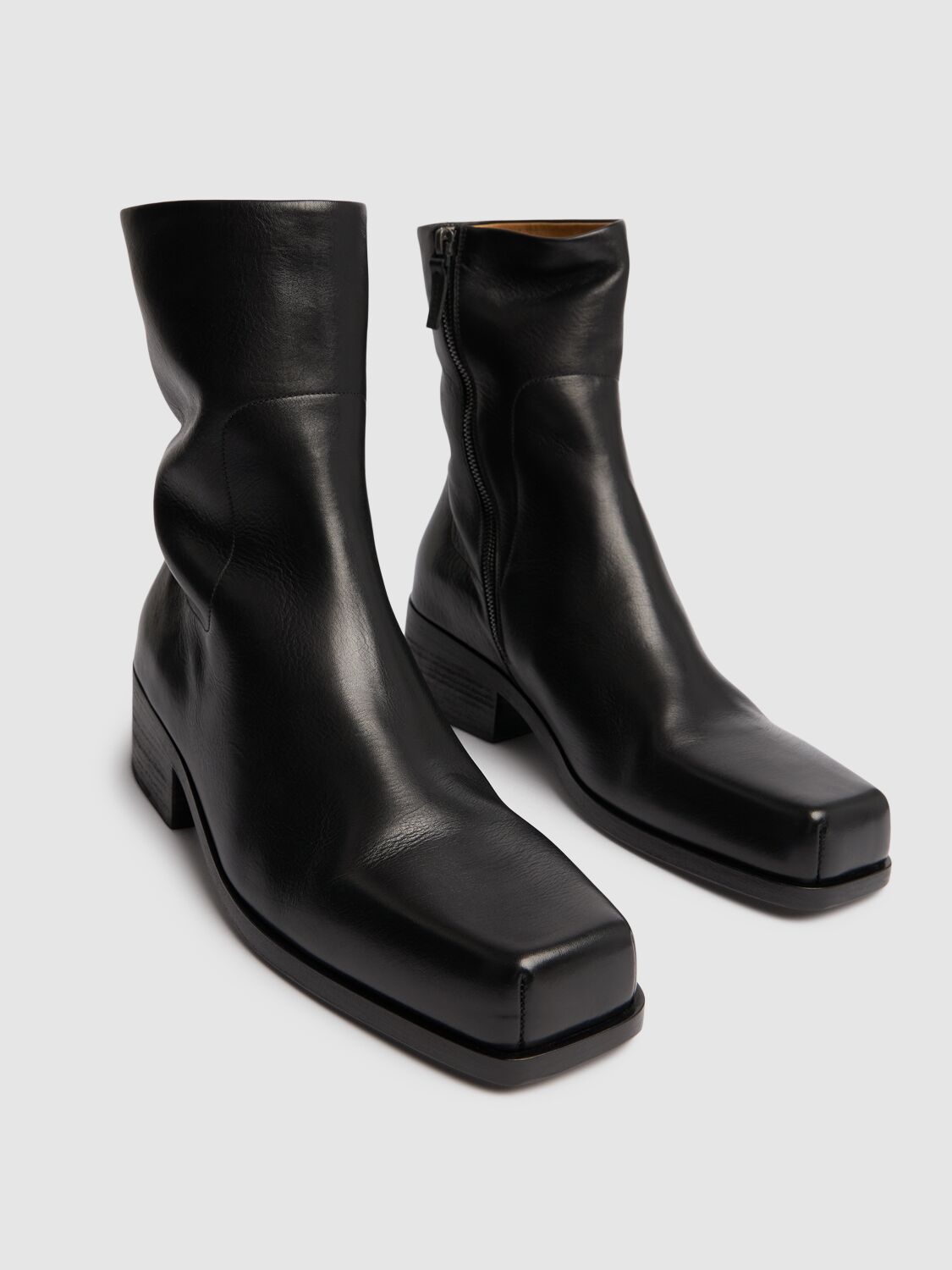 Shop Marsèll Cassello Leather Boots In Black