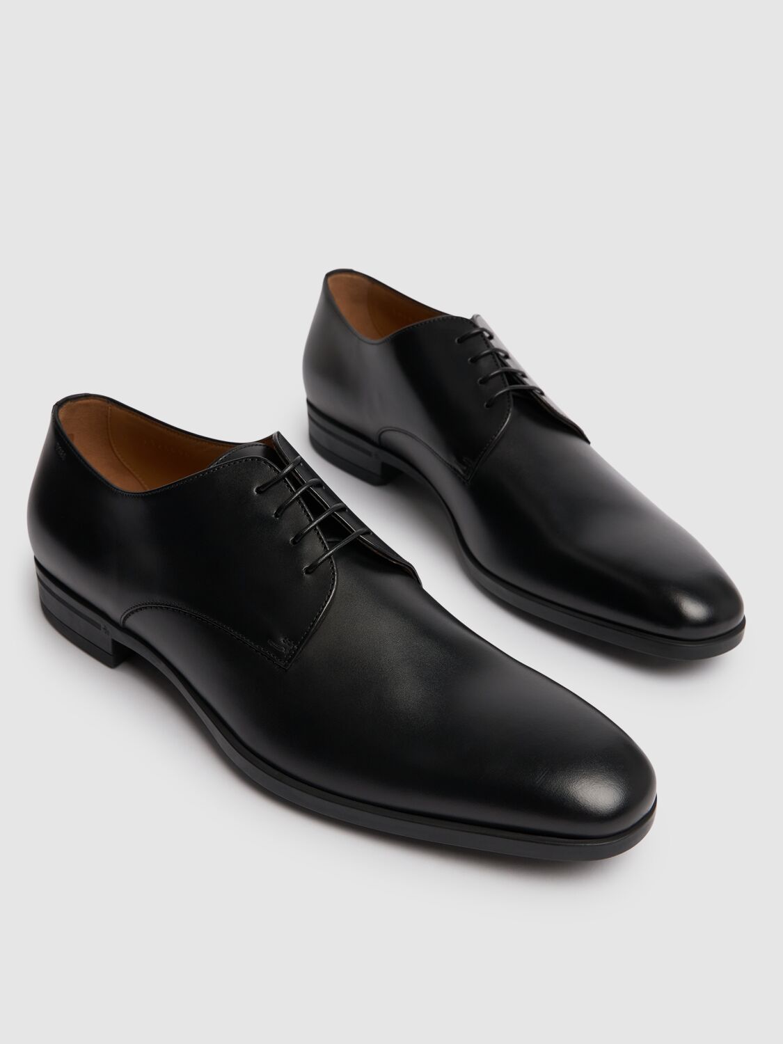 Shop Hugo Boss Kensington Lace-up Derby Shoes In Black