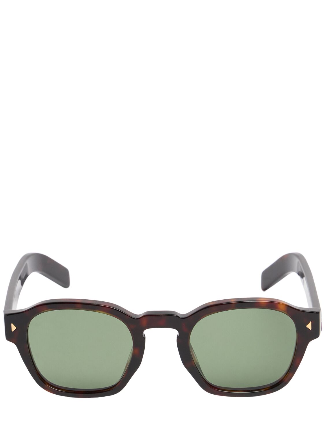 Prada Square Acetate Sunglasses In Brown