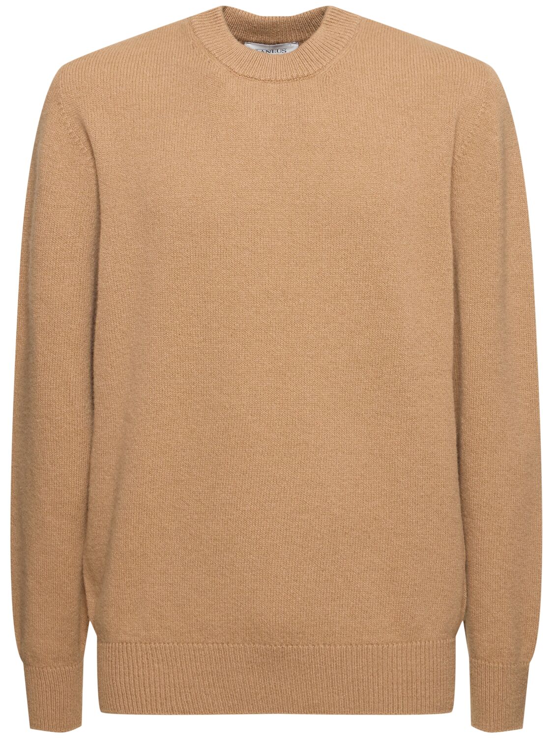 Laneus Knitted Crewneck Jumper In Brown