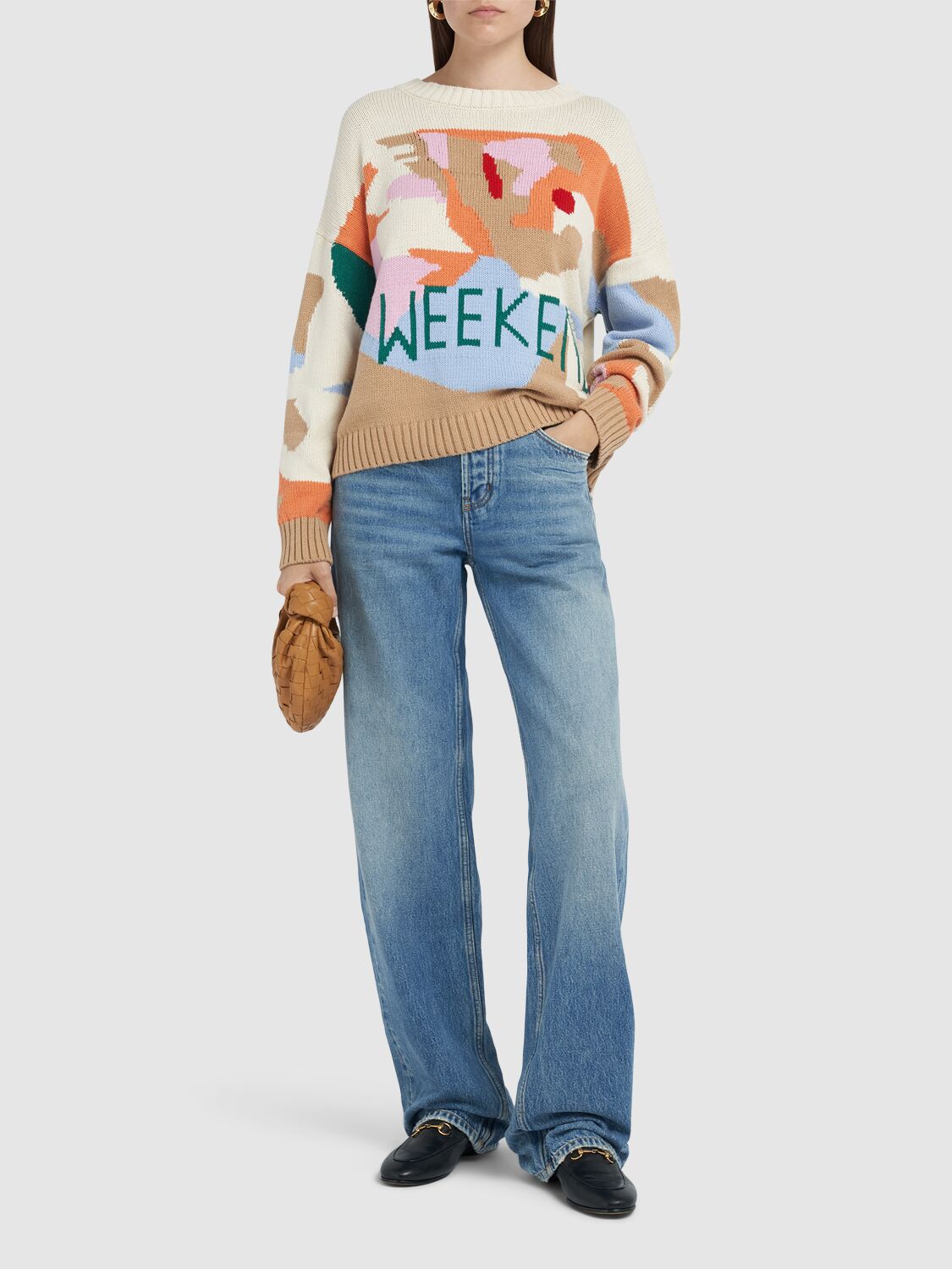 WEEKEND MAX MARA FABIAN COTTON BLEND SWEATER 