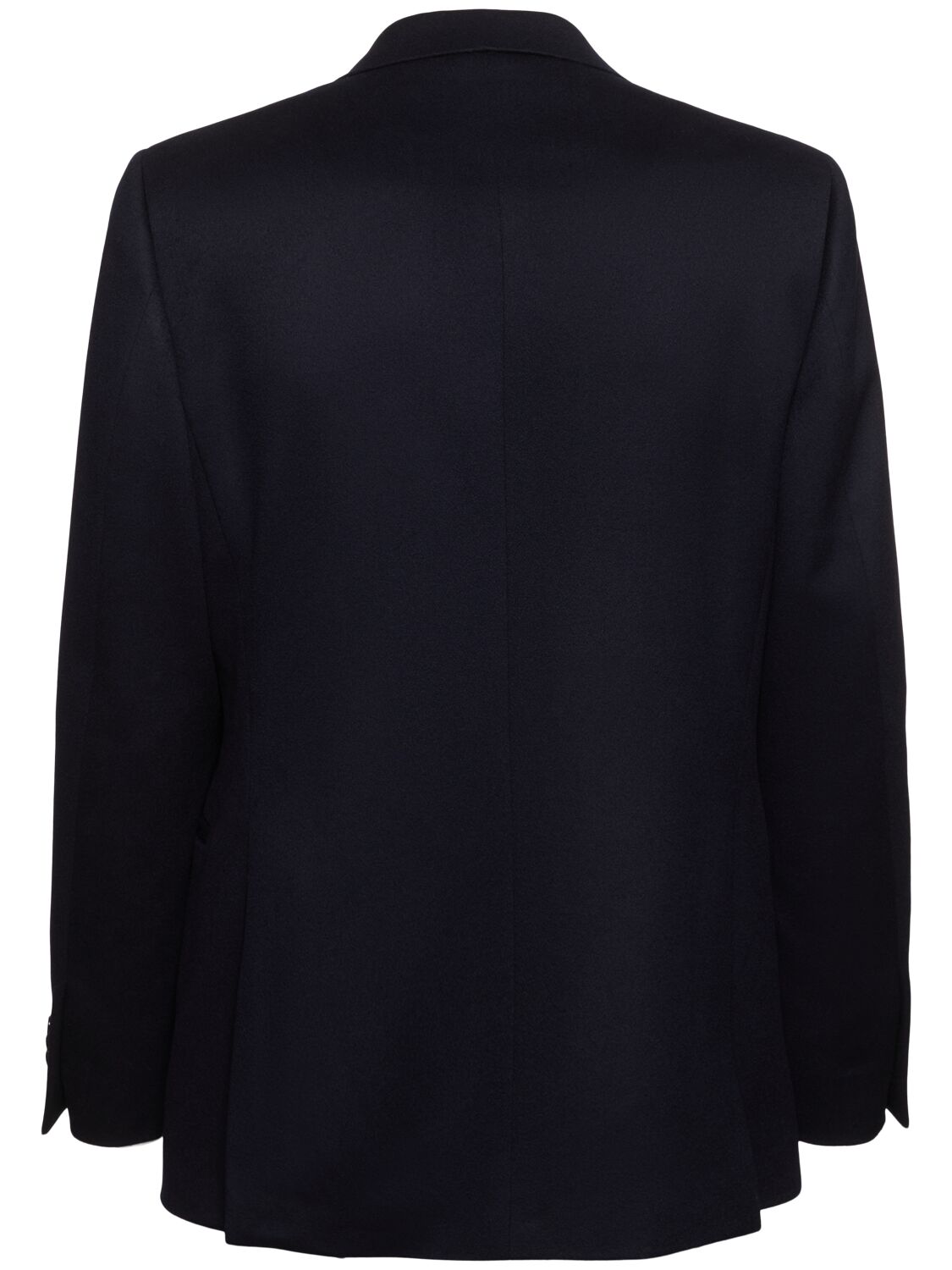 Shop Lardini Feeling Double Breasted Wool Blazer In Blue