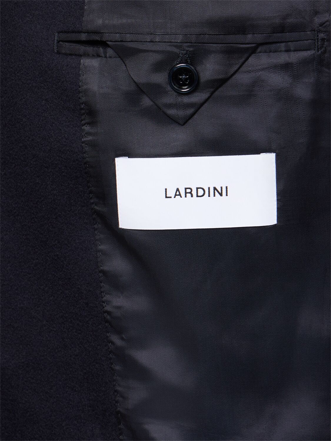 Shop Lardini Feeling Double Breasted Wool Blazer In Blue