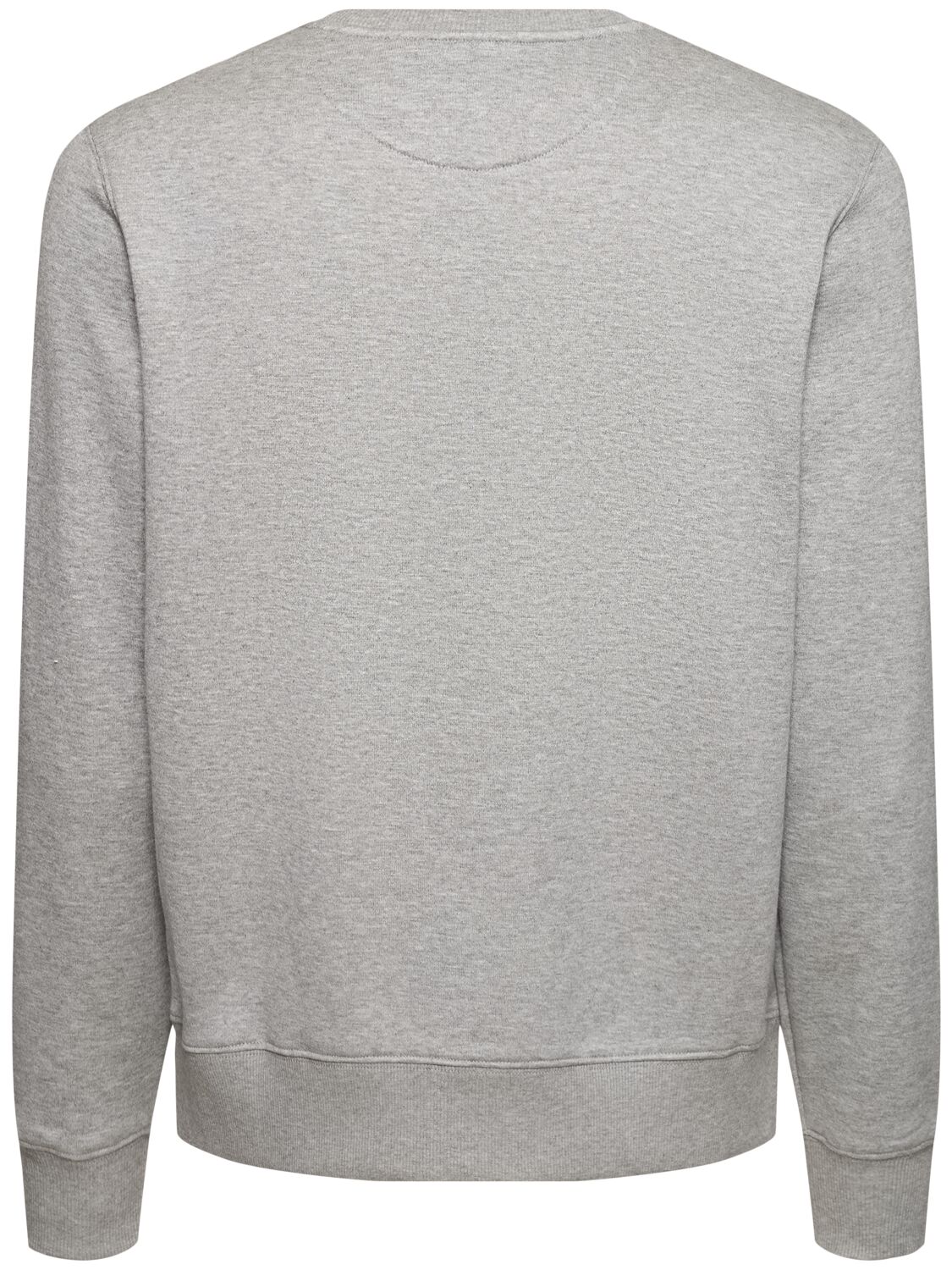 Shop Valentino Logo Cotton Blend Jersey Sweatshirt In Grey