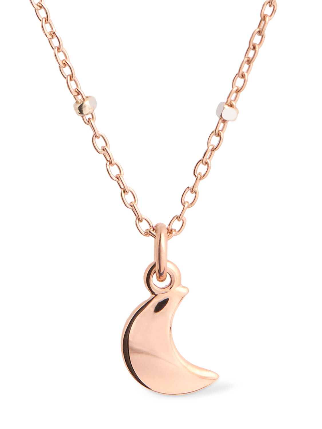 9kt Rose Gold Mini Moon Collar Necklace