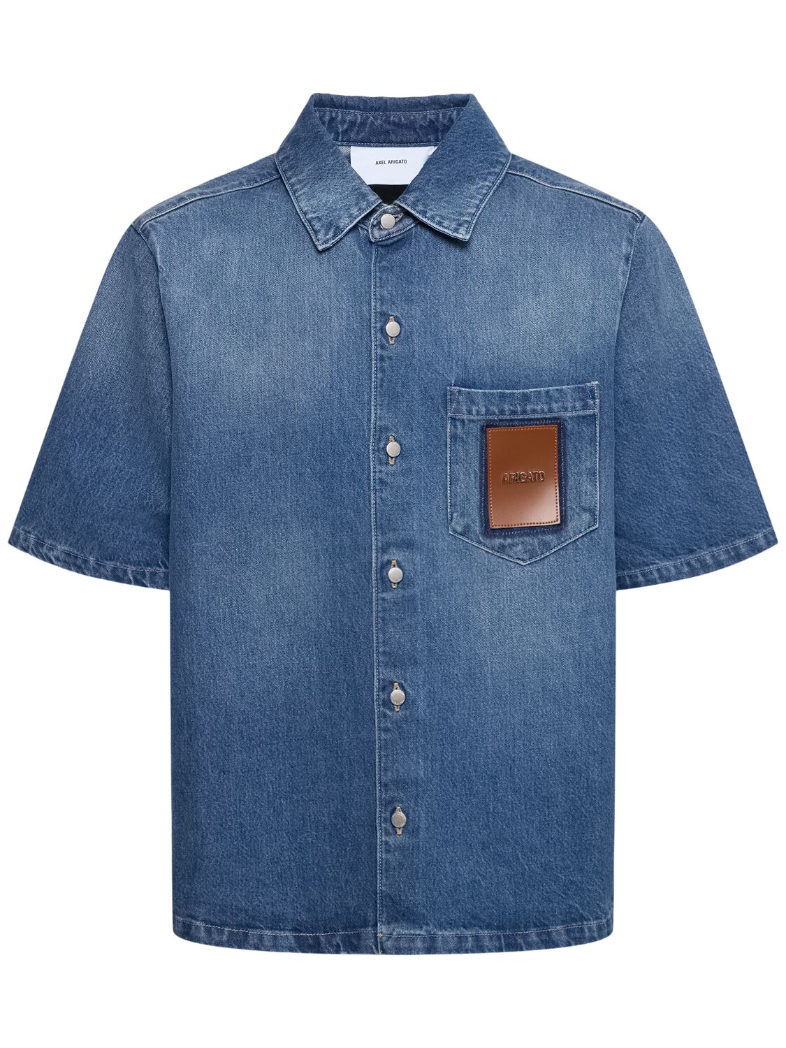 Axel Arigato Ronan Denim Shirt In Blue