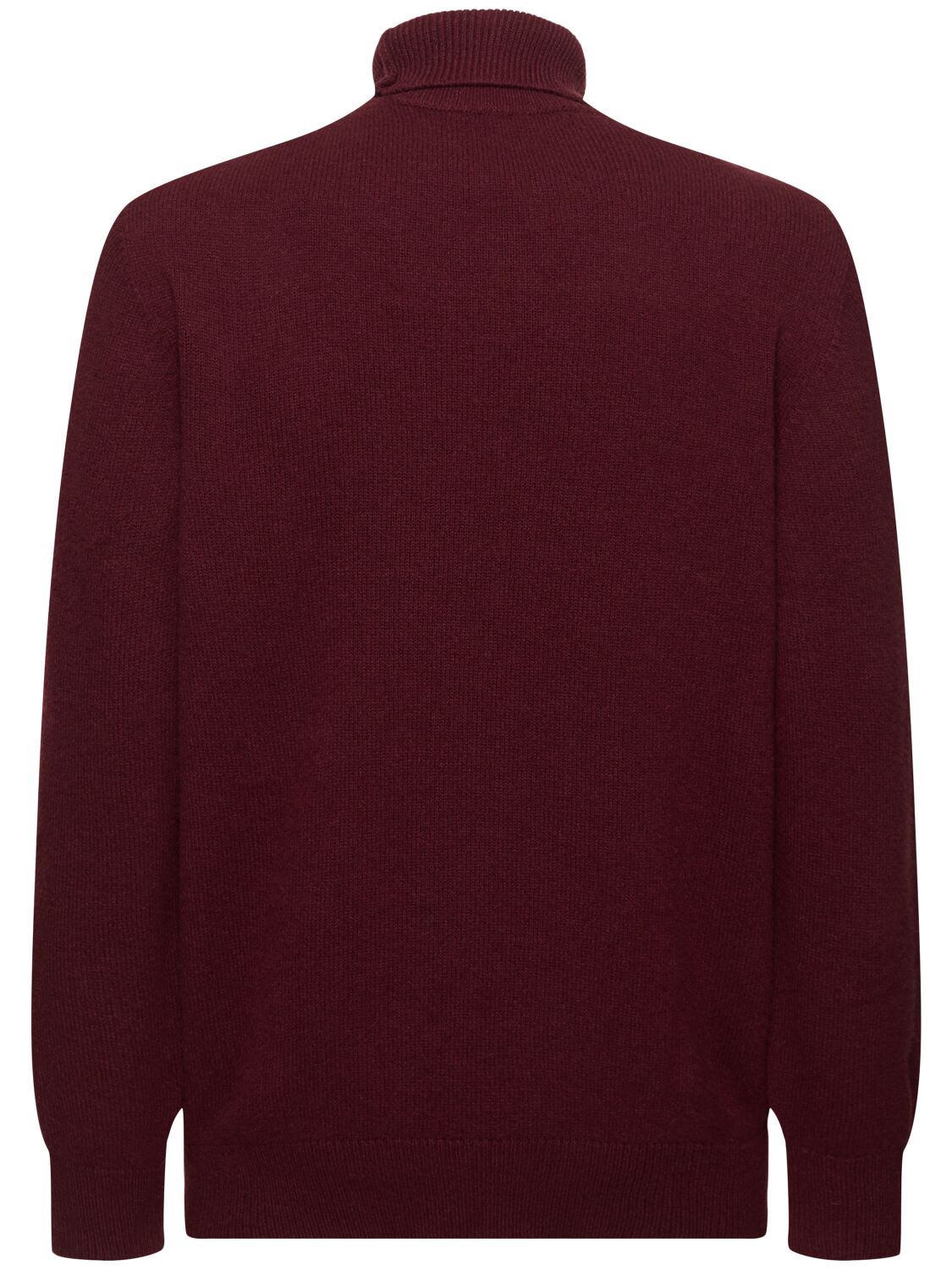 Shop Laneus Knitted Turtleneck Sweater In Bordeaux