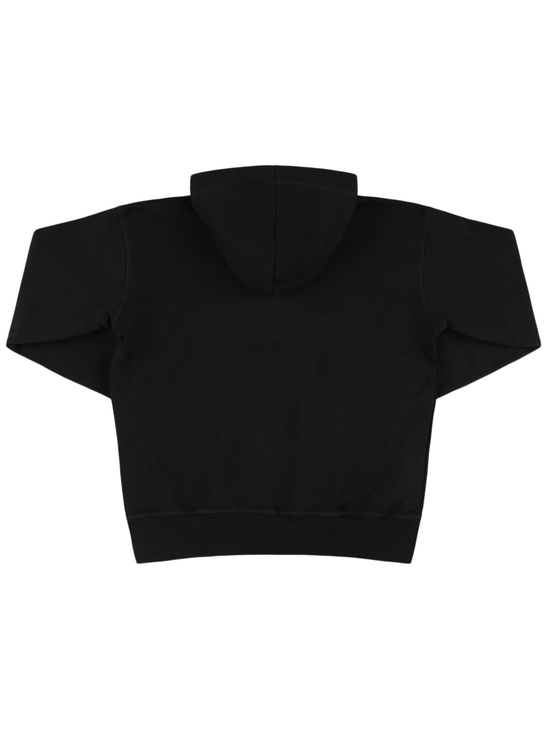 Dsquared2 Printed Cotton Hoodie In Black
