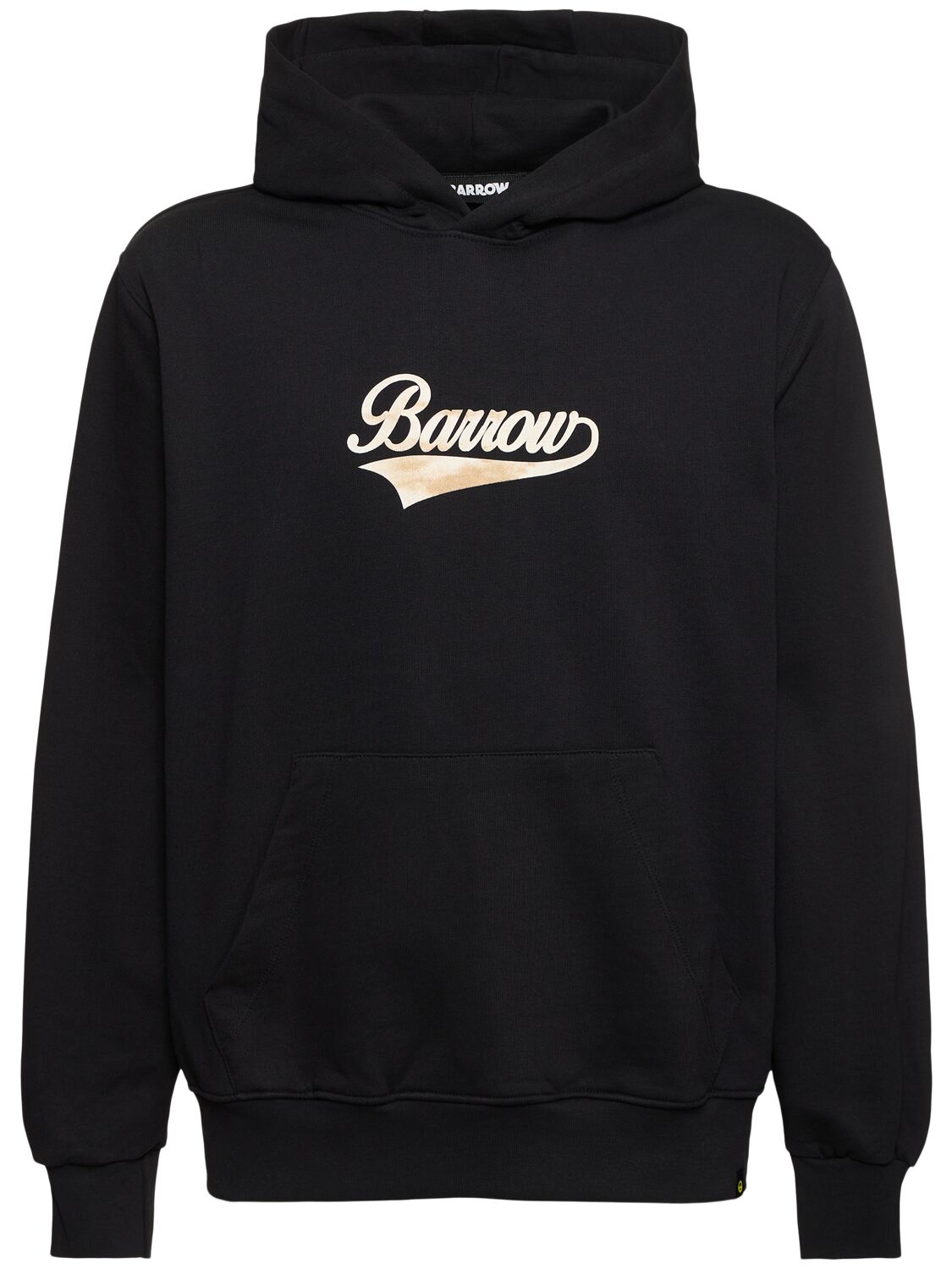 Shop Barrow Logo Sweatshirt Hoodie In Black