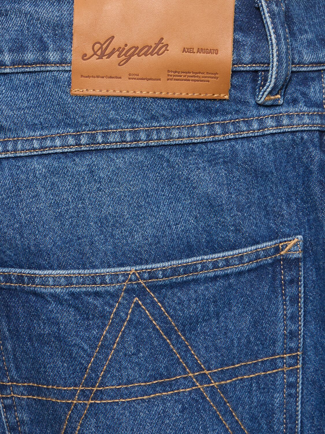 Shop Axel Arigato Zine Arigato Denim Jeans In Mid Blue