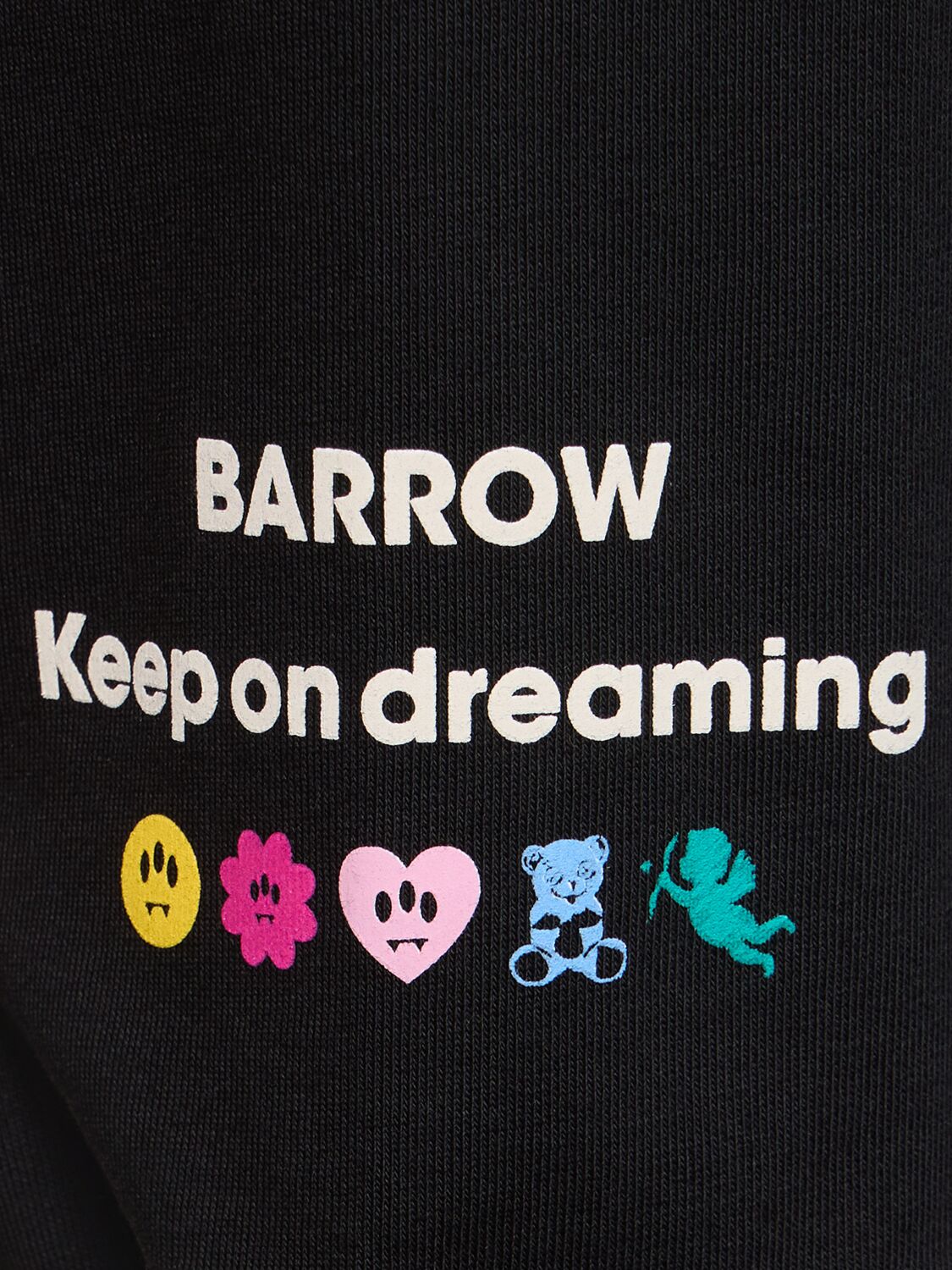 Shop Barrow Logo Printed Sweatshirt Hoodie In Black