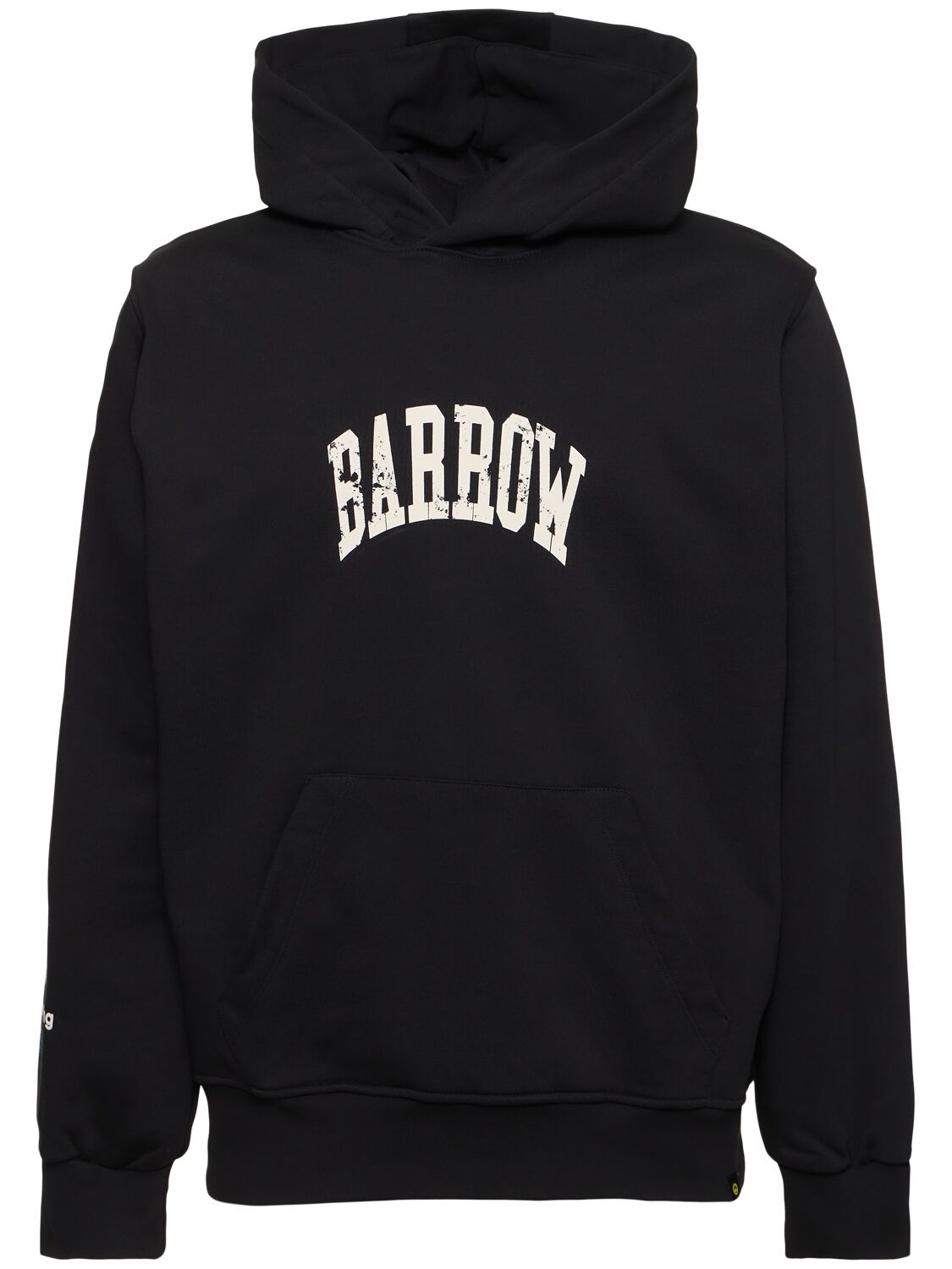 Shop Barrow Logo Printed Sweatshirt Hoodie In Black