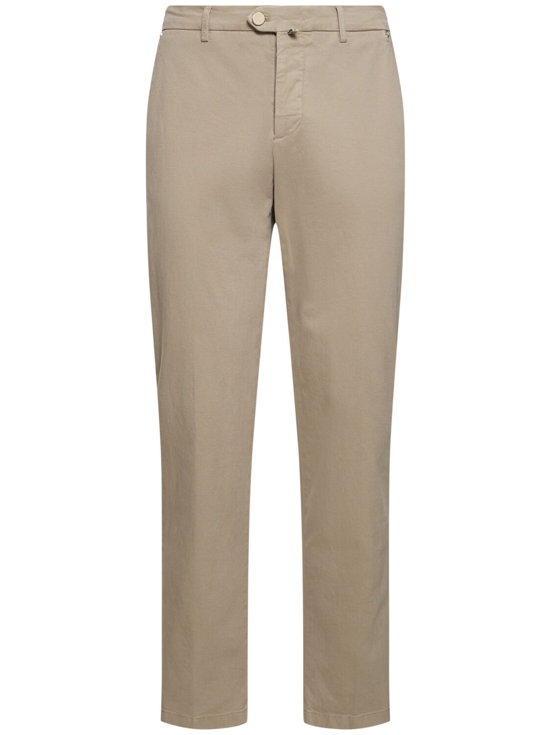 Kiton Cotton Blend Chino Pants In Sand