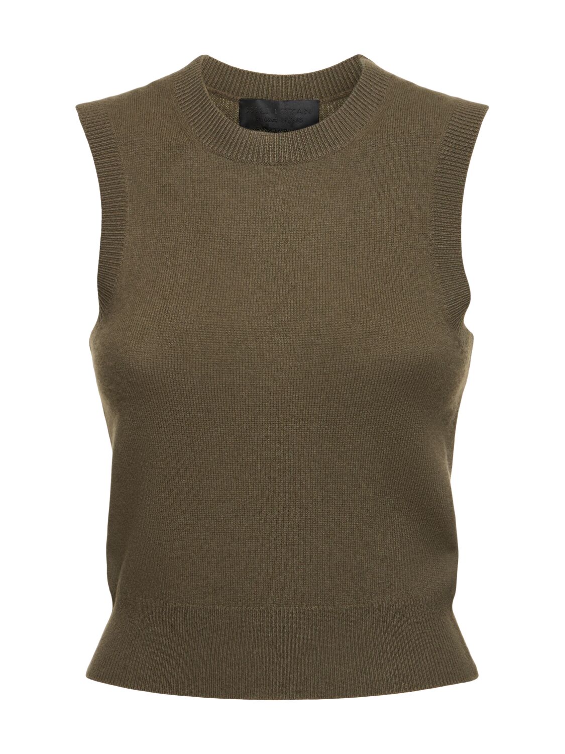 Nili Lotan May Knit Cashmere Vest In Green