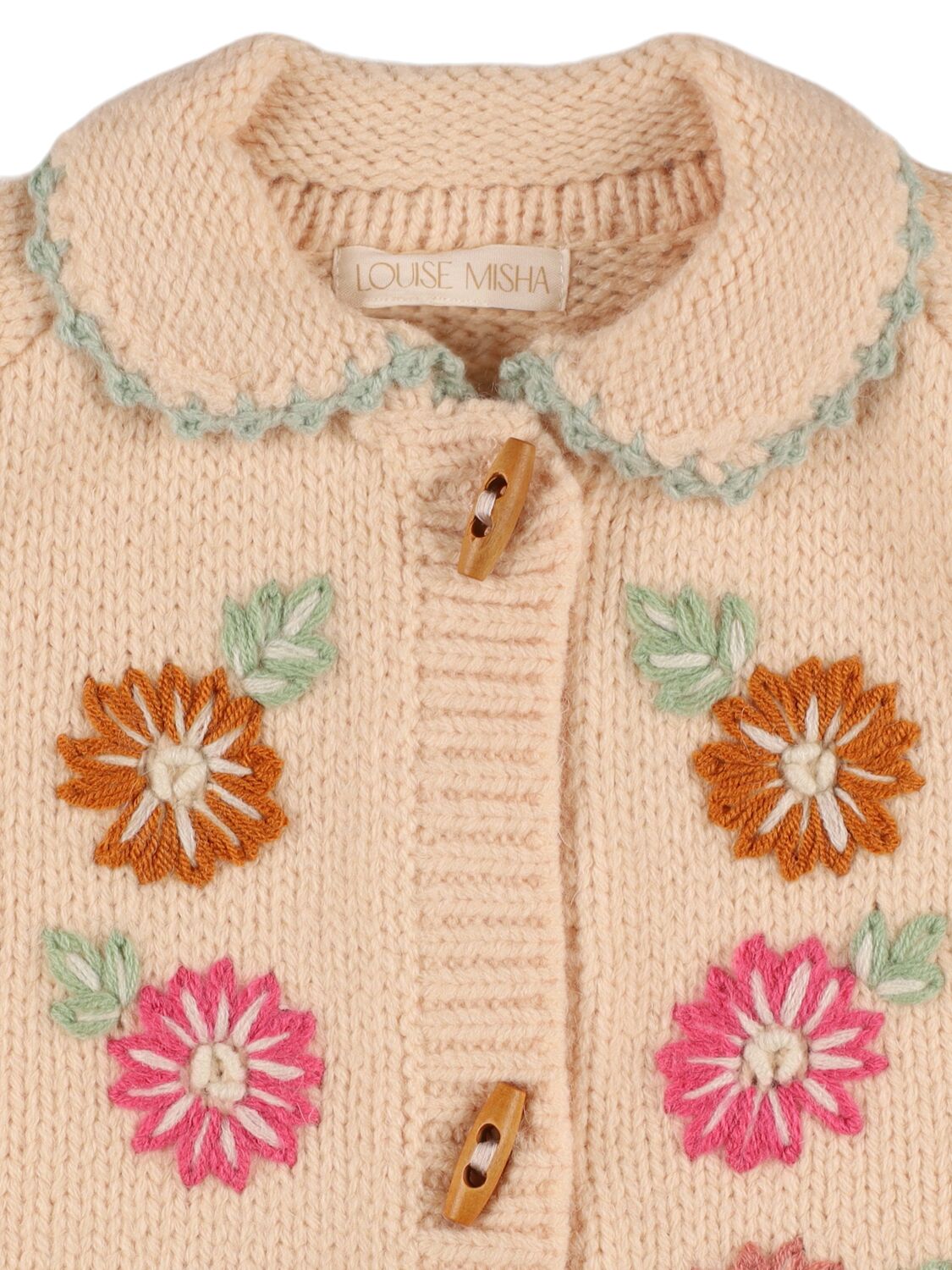 Shop Louise Misha Wool Blend Knit Cardigan In Light Pink