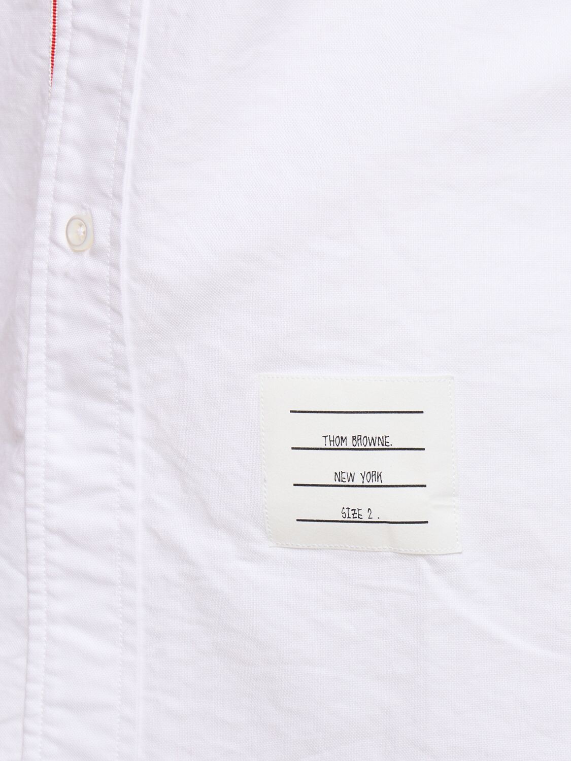 Shop Thom Browne Straight Fit Cotton Shirt In White