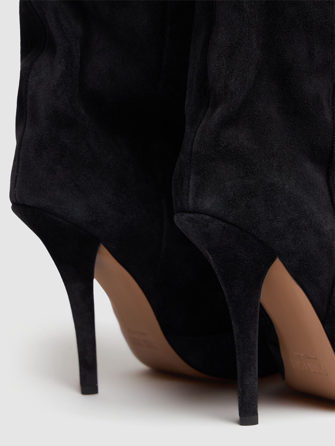 Paris Texas Esther Ankl Boot 105 High Heels Ankle Boots In Black Suede In Washed Black