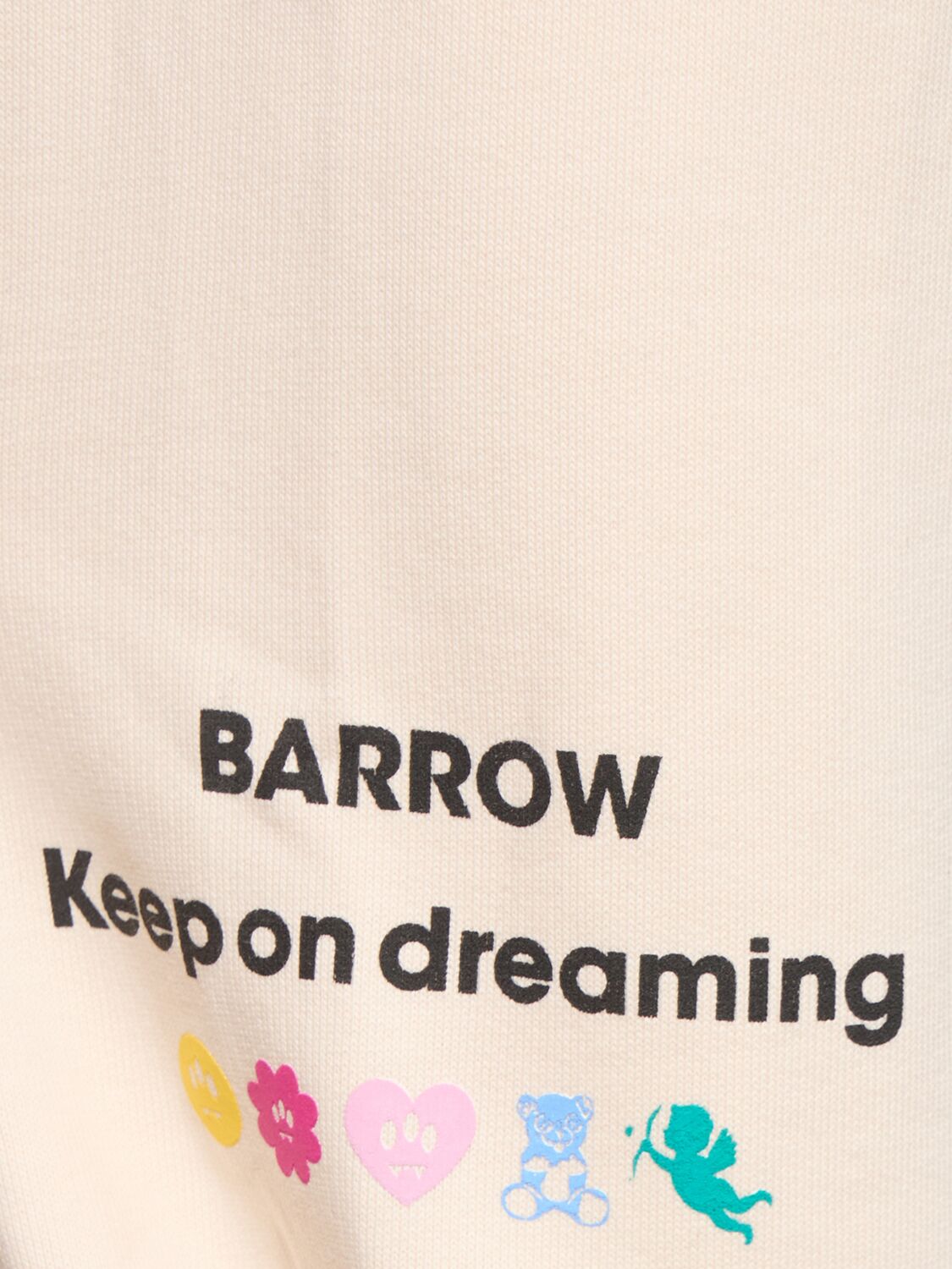 Shop Barrow Logo Printed Sweatshirt Hoodie In Turtledove