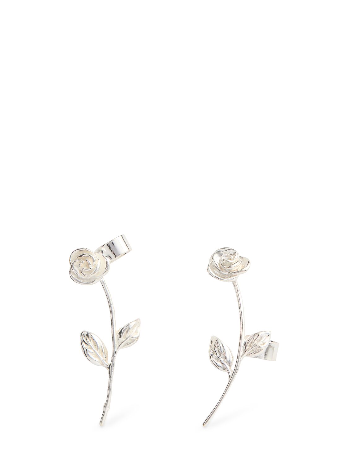 Magda Butrym Rose Ear Jacket Earrings In Metallic