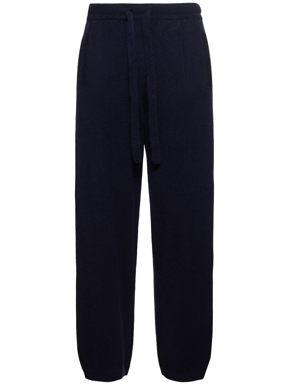 Laneus Soft Cashmere Blend Pants In Blue